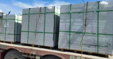 宁夏 芝麻白花岗岩地铺石装车日常