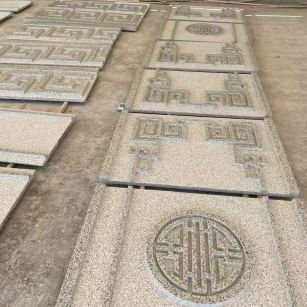 宁夏 白麻花岗岩外墙立面雕刻板