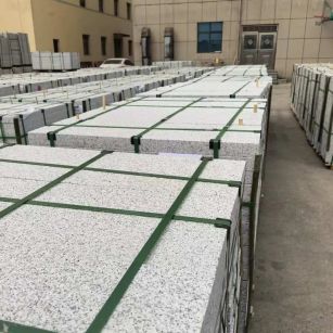 宁夏 白麻花岗岩5.0公分荔枝面地铺石