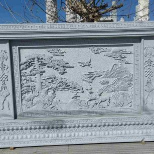 宁夏 芝麻白大型照壁，屏风，影壁
