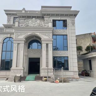 宁夏 白麻花岗岩别墅外墙干挂