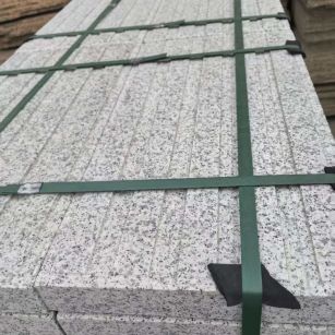 宁夏 白麻花岗岩直行盲道石，盲条，地铺石