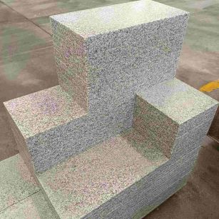 宁夏 白麻花岗岩荔枝面地铺石