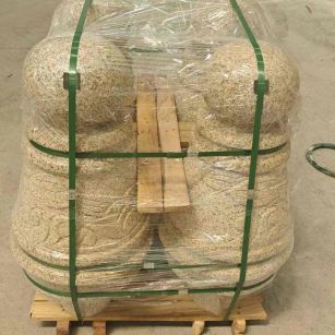 宁夏 黄金麻异形定制雕花——棒棒糖挡车柱