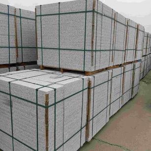 宁夏 白麻花岗岩石材荔枝面地铺石（300*600*50）