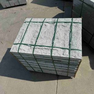 宁夏 白麻花岗岩石材自然面蘑菇石成品