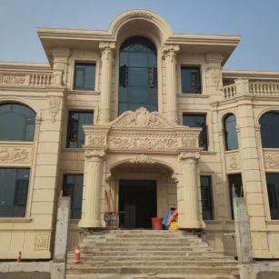 宁夏 黄金麻花岗岩别墅外墙干挂