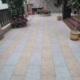 宁夏 黄金麻白麻荔枝面庭院铺装展示