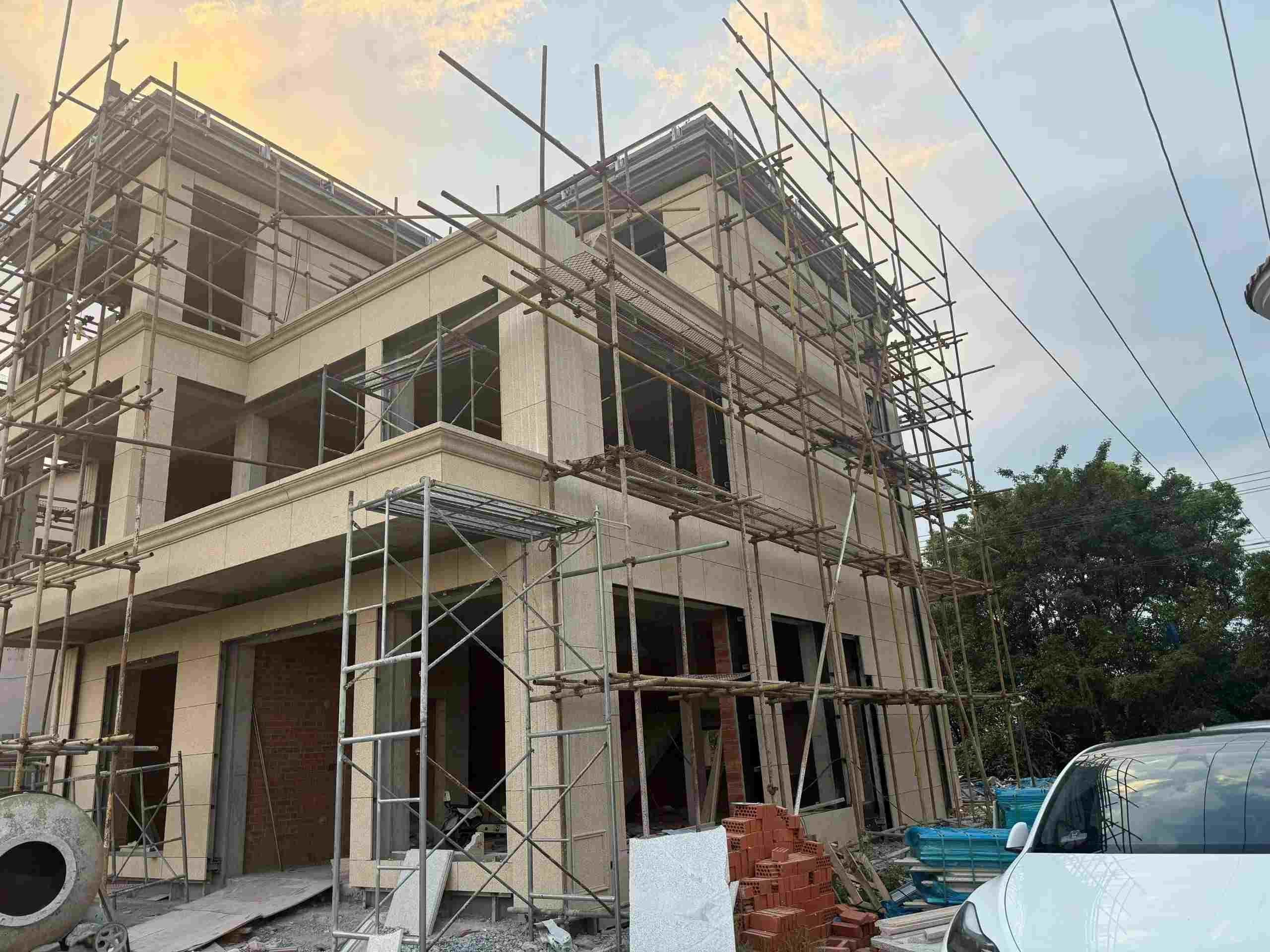 宁夏 黄金麻荔枝面花岗岩外墙干挂