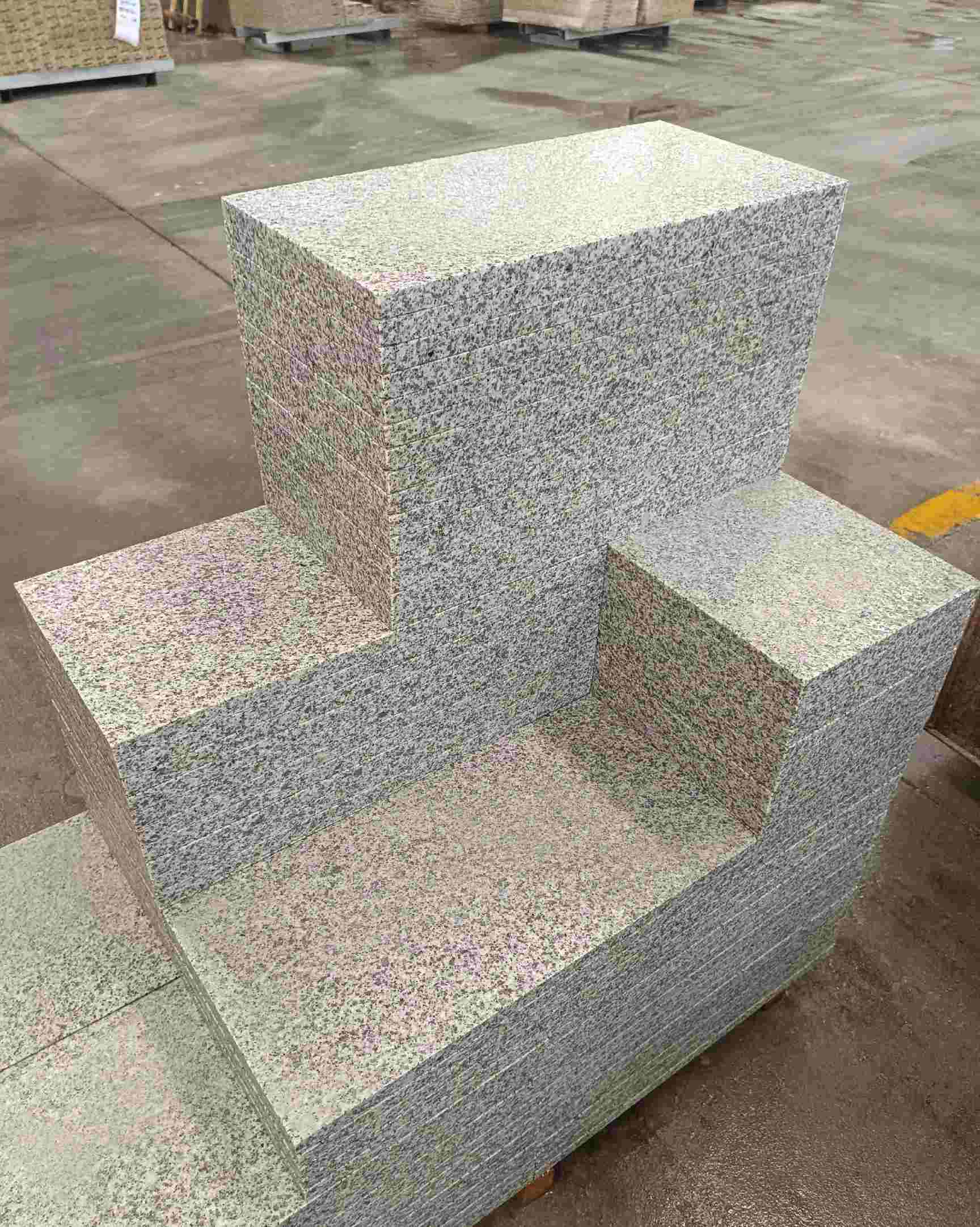 宁夏 白麻花岗岩荔枝面地铺石