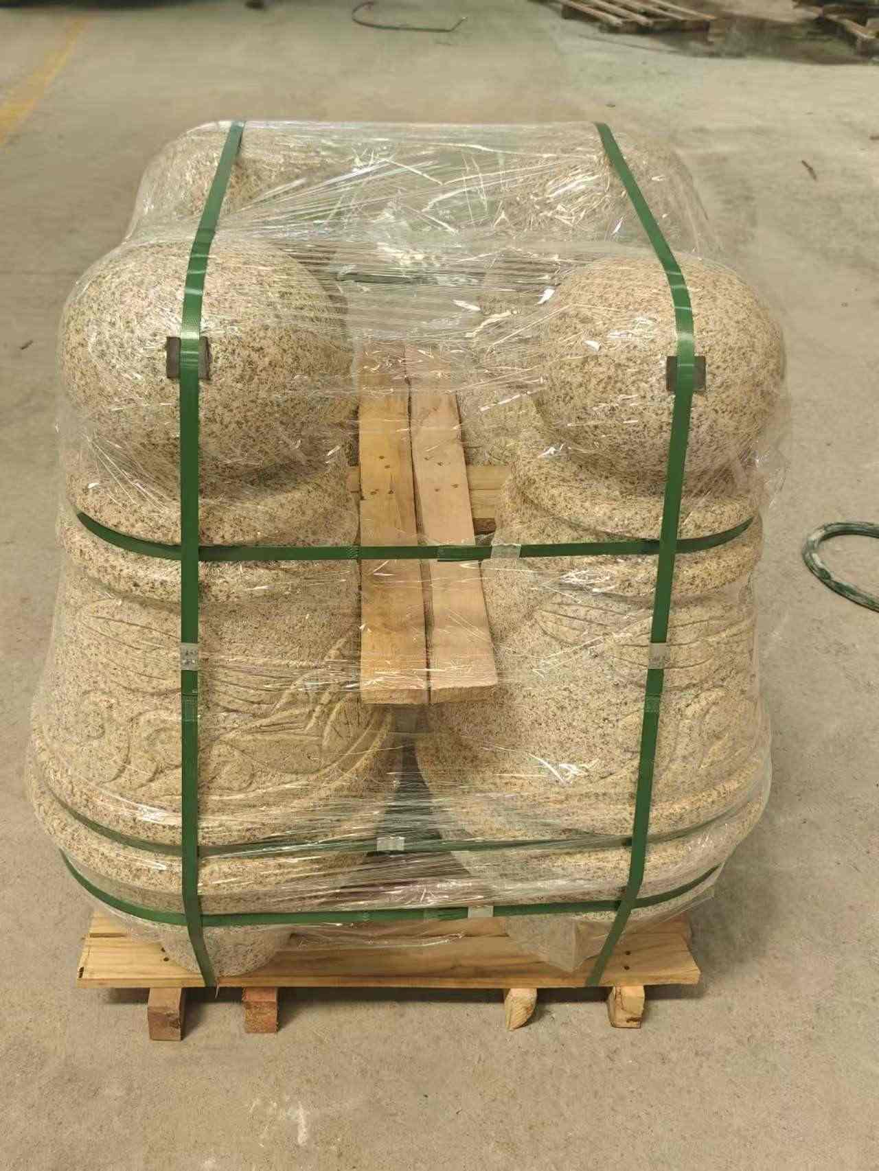 宁夏 黄金麻异形定制雕花——棒棒糖挡车柱