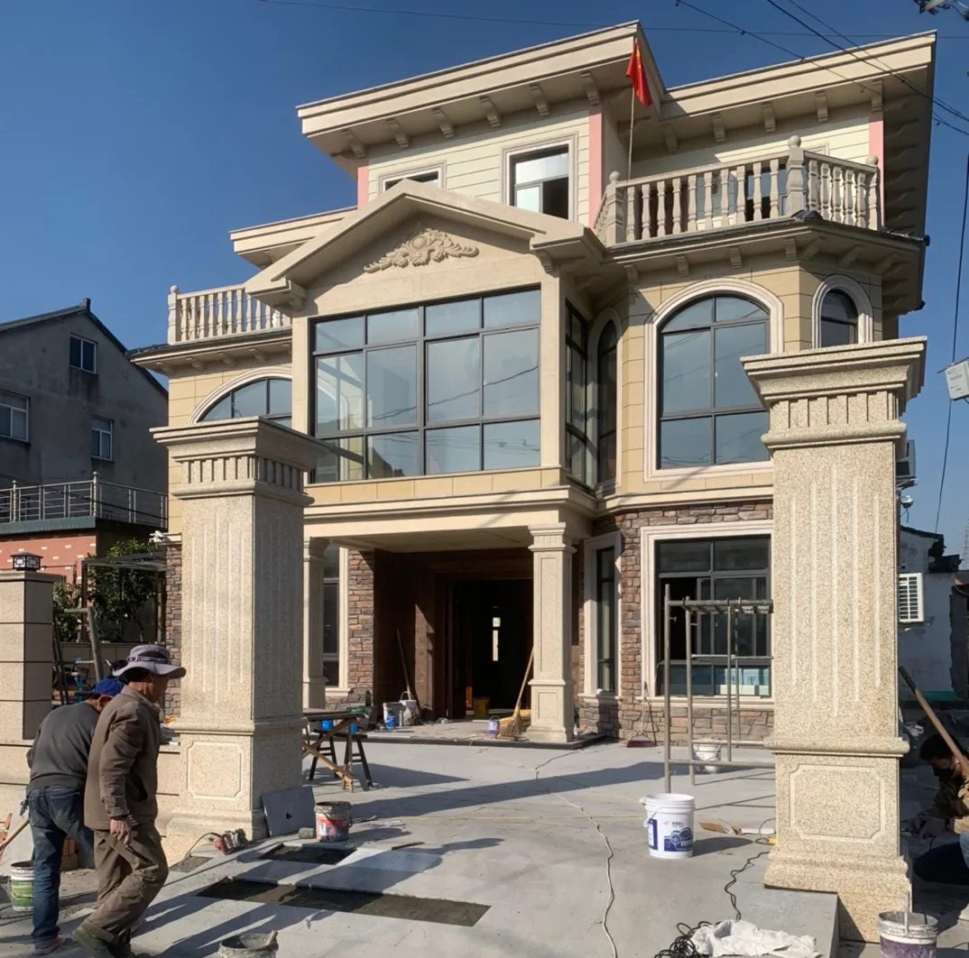 宁夏 黄金麻花岗岩荔枝面别墅外墙干挂私家专属