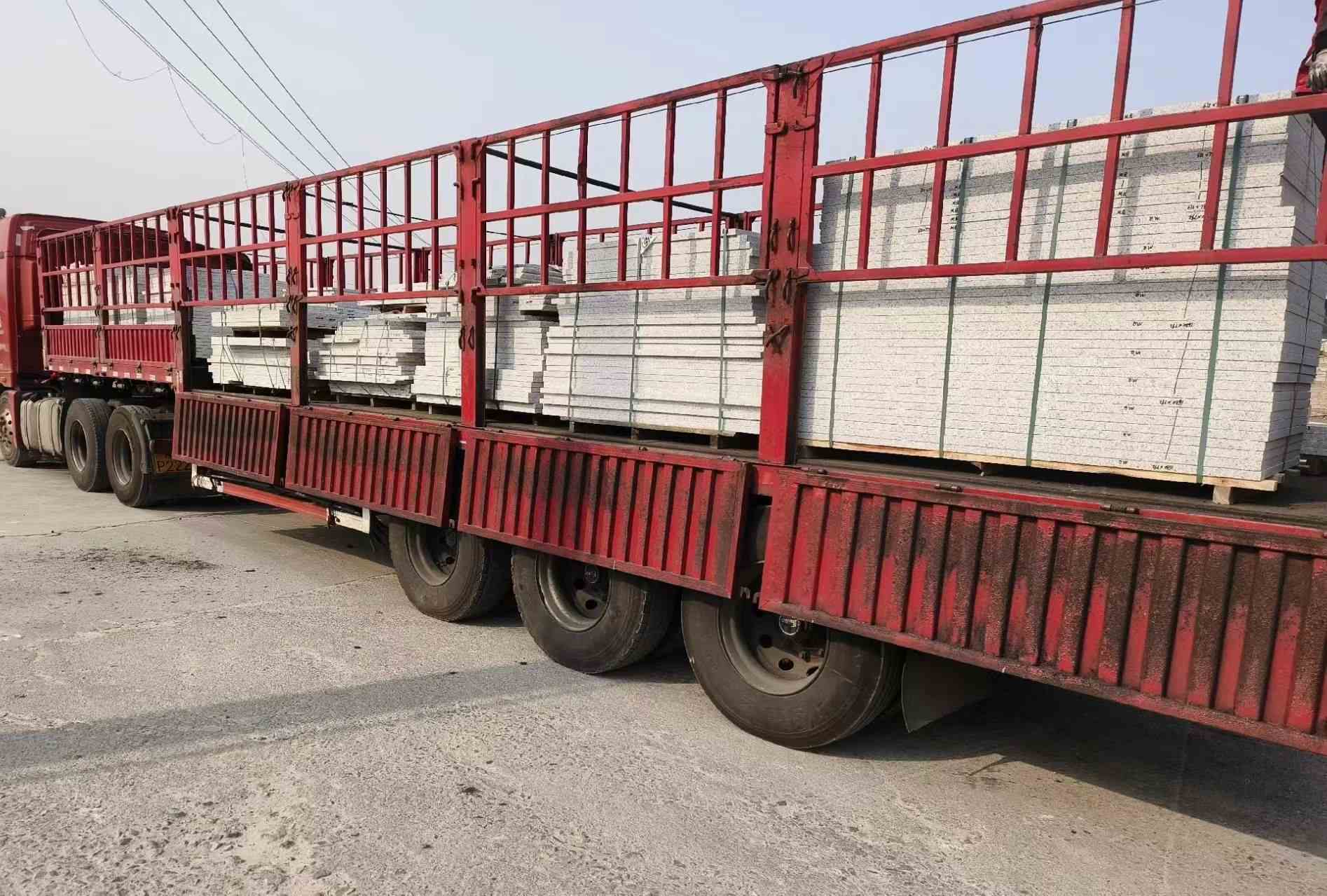 宁夏 白麻荔枝面外墙干挂，工厂装车日常