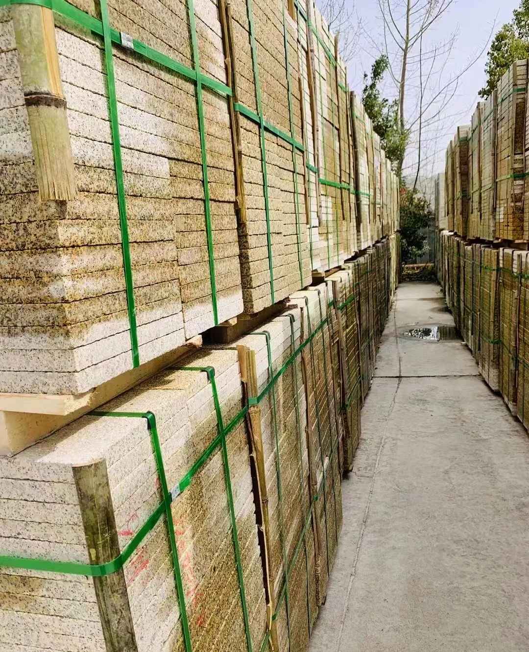 宁夏 黄金麻花岗岩荔枝面地铺石