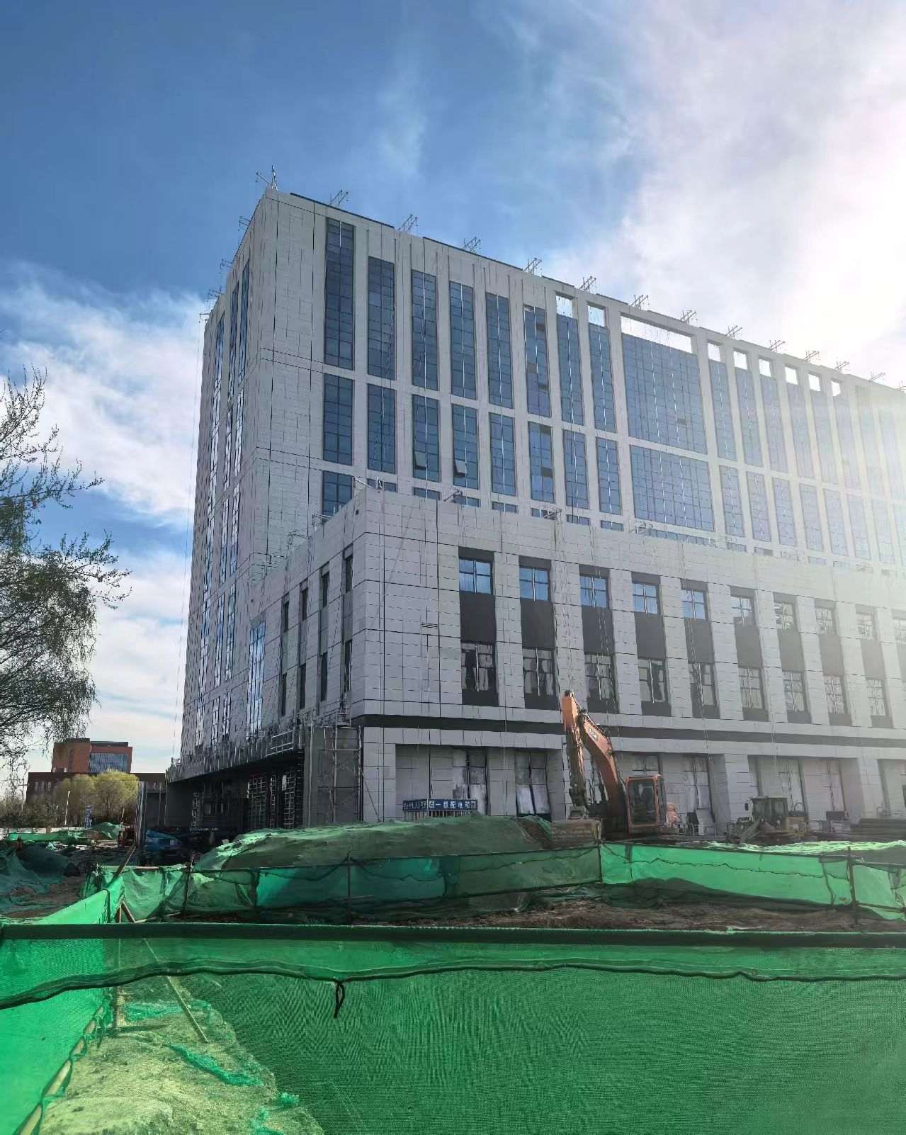 宁夏 白麻花岗岩石材外墙干挂