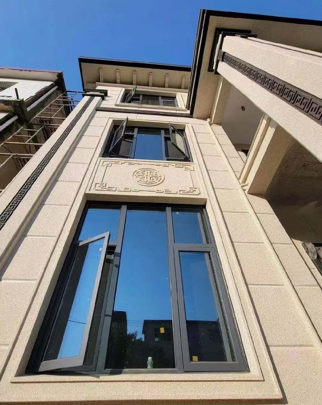 宁夏 黄金麻荔枝面别墅外墙干挂效果展示