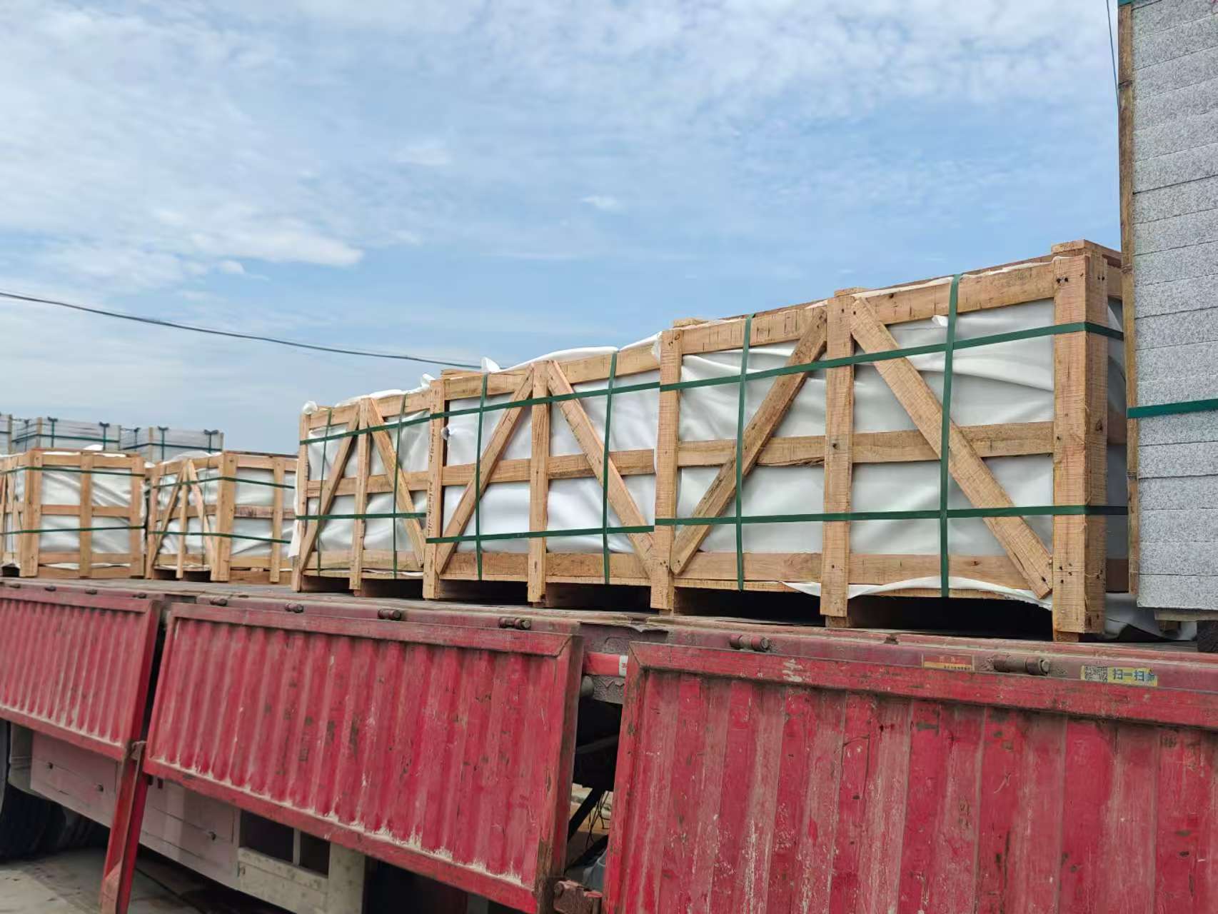 宁夏 芝麻白花岗岩地铺石出口专车-泰国游